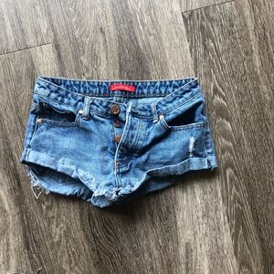 Signature Small Denim Cutoff Shorts